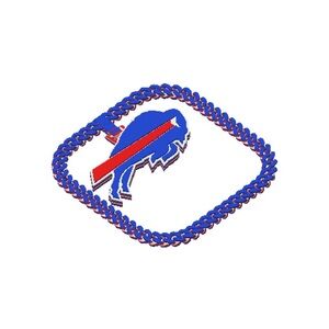 Buffalo Bills Blue and Red Buffalo Logo Chain